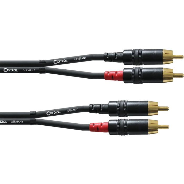 Cordial Cable de Audio RCA/RCA Doble 60 cm Cordial Cable de Audio RCA/RCA Doble 60 cm