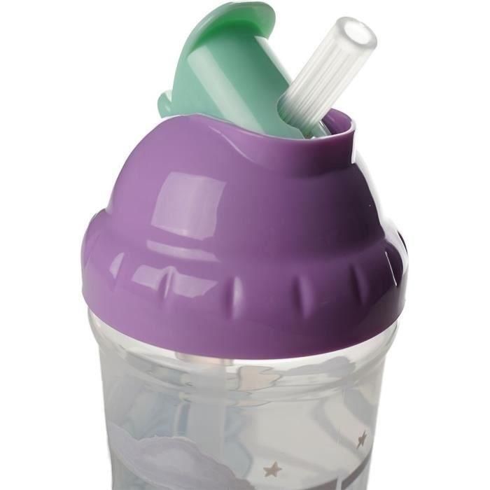 Vaso con pajita - THERMOBABY - 295 ml - Antigoteo - Lilo & Stitch 1