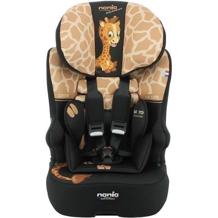 Silla de coche NANIA RACE I FIX isofix 76-140 cm R129 de 3 a 10 años Reposacabezas regulable Base basculante Marrón Fabricación francesa Silla de coche NANIA RACE I FIX isofix 76-140 cm R129 de 3 a 10 años Reposacabezas regulable Base basculante Marrón Fabricación francesa