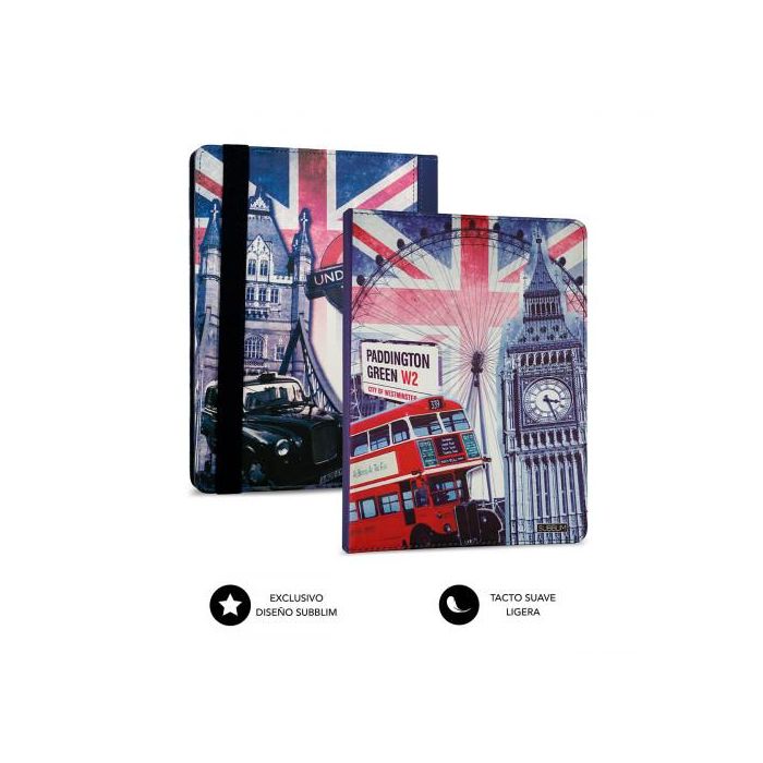 SUBBLIM Funda con Teclado Micro USB - USB C KEYTAB USB 10,1" England 2 SUBBLIM Funda con Teclado Micro USB - USB C KEYTAB USB 10,1" England 2