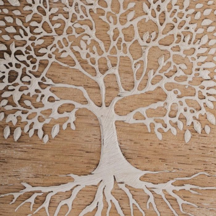 S/2 Bandejas Blanco-Natural 15 X 15 X 2,50 cm