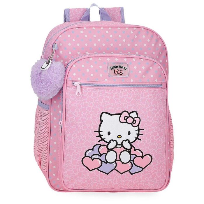 Mochila Hearts & Dots Hello Kitty 38cm adaptable 0 Mochila Hearts & Dots Hello Kitty 38cm adaptable 0