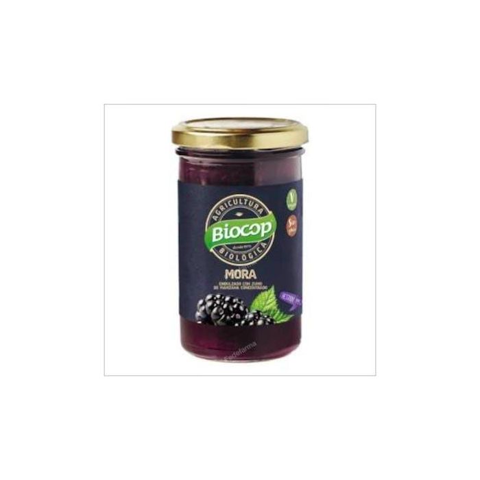 BIOCOP Compota de Mora Bio 265g. Endulzada con Zumo de Manzana, Ideal para Untar y Postres Veganos