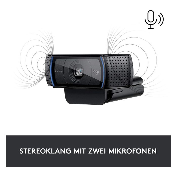 Logitech Webcam C920 Negra Full HD 1080p Video Grabacion 11