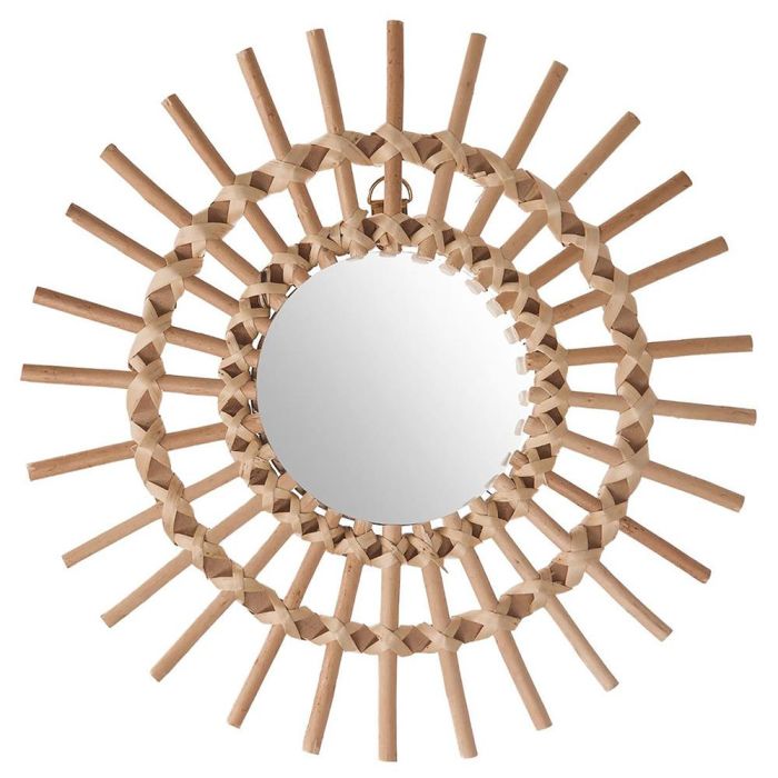 Atmosphera Espejo Sun Rattan y MDF Ø30cm 0 Atmosphera Espejo Sun Rattan y MDF Ø30cm 0