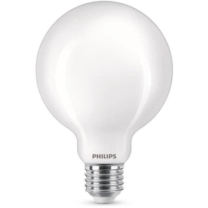 Bombilla LED Philips Equivalente 60W E27 Blanco cálido no regulable, cristal 1 Bombilla LED Philips Equivalente 60W E27 Blanco cálido no regulable, cristal 1