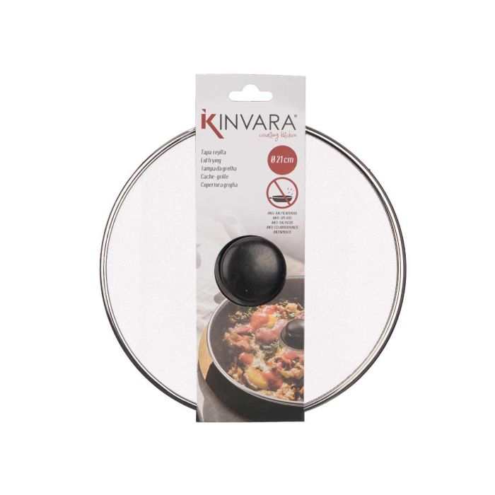 Tapa para sartén de acero con rejilla 21 cm Kinvara (24 Unidades) 2 Tapa para sartén de acero con rejilla 21 cm Kinvara (24 Unidades) 2