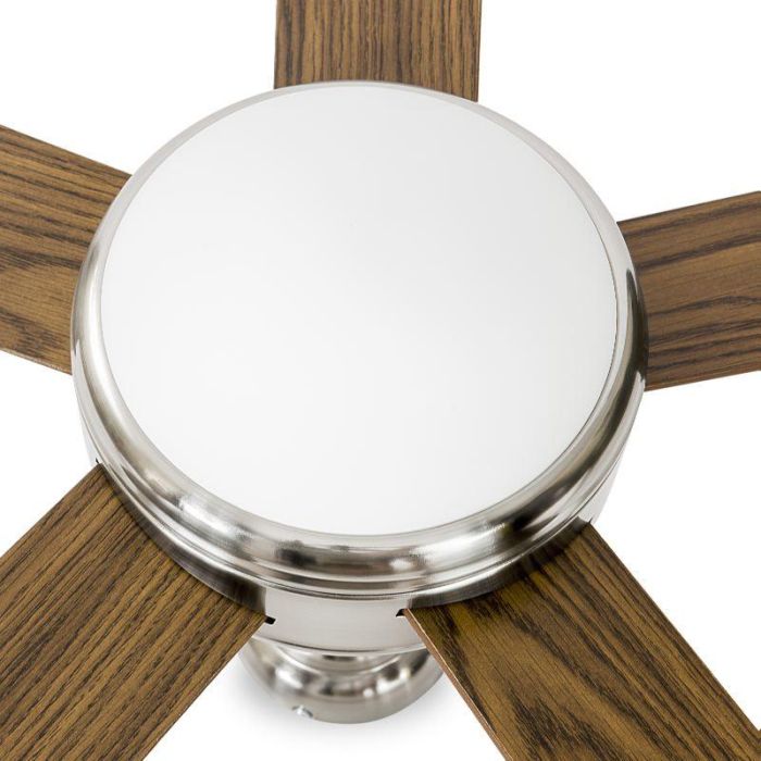 AVANT Ventilador de Techo Avant 132 cm, 65 W, Color Gris con Madera, Incluye Lámpara y Mando a Distancia