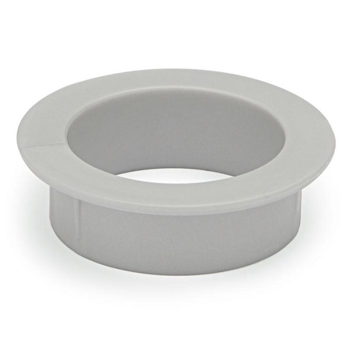 HERRAJES ALK Aro Pasacable para Embutir 48mm, Plástico Gris – También para Colchón como Respiradero H15 Sin Tapa