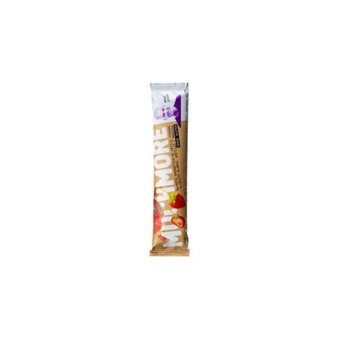 MUCHMORE Barrita Energética de Dátil, Higo, Chocolate Blanco, Almendra y Fresa 35g
