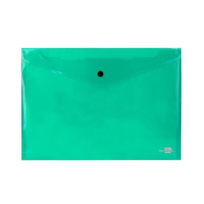 Carpeta Liderpapel Dossier Broche 34043 Polipropileno Din A4 Verde Transparente 50 Hojas 12 unidades 2