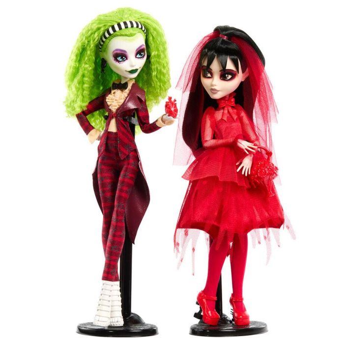 Monster High Hyv96 Pack 2 Muñecas Skullector Beetlejuice y Lydia Deetz Boda de Bitelchús Coleccionable 0 Monster High Hyv96 Pack 2 Muñecas Skullector Beetlejuice y Lydia Deetz Boda de Bitelchús Coleccionable 0