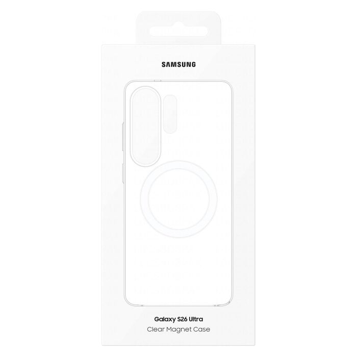 Samsung Clear Magnet Case Galaxy S26 Ultra - Compatible con MagSafe, Transparente, Anti-Huellas y Antiamarilleamiento - Samsung EF-CS948CTEGWW