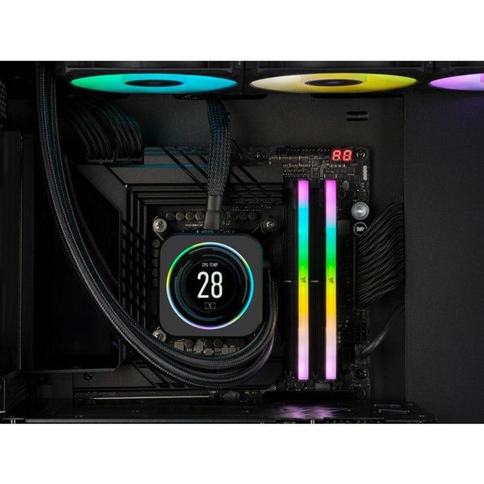 Corsair CMH32GX5M2B6000C38 Memoria RAM VENGEANCE RGB DDR5 32 GB (2x 16 GB) 6000 MT/s CL38 Negro con Disipador 1 Corsair CMH32GX5M2B6000C38 Memoria RAM VENGEANCE RGB DDR5 32 GB (2x 16 GB) 6000 MT/s CL38 Negro con Disipador 1