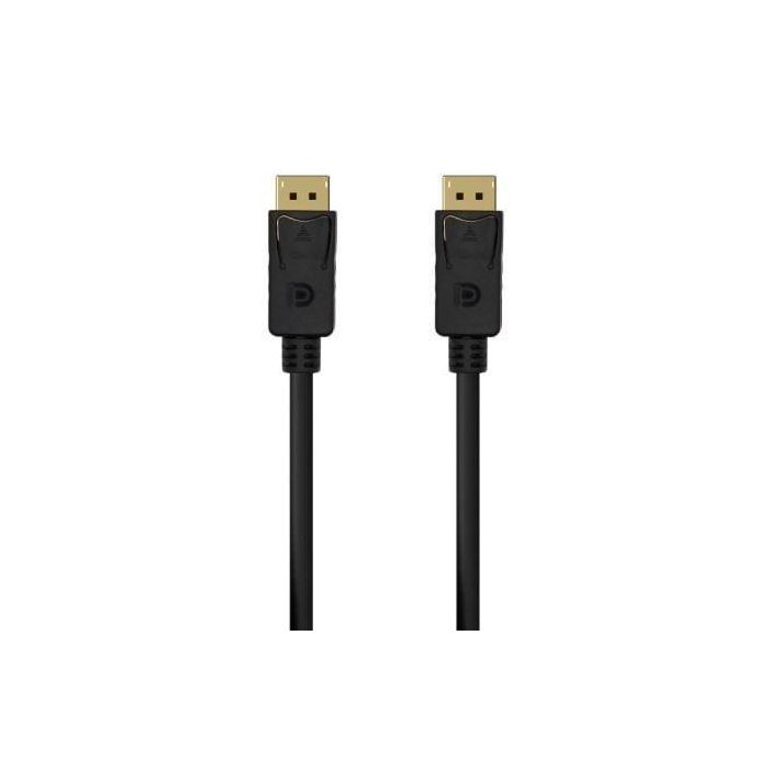 Aisens Cable DisplayPort 1.2 4K@60Hz 1.5M Negro - Conectores Dorados 24K, Cobre OFC