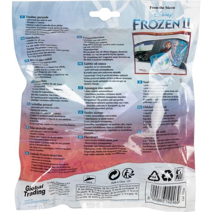 Disney Frozen 2 Cortinas Laterales 2 Unidades 44x35 cm CZ10246 Protección UV 3