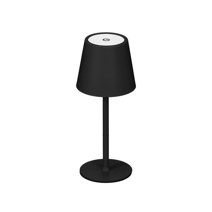 GIFTDECOR Lámpara Metal LED Sobremesa USB Negro, Luz Cálida/Fría, 11x26.5x11cm 1