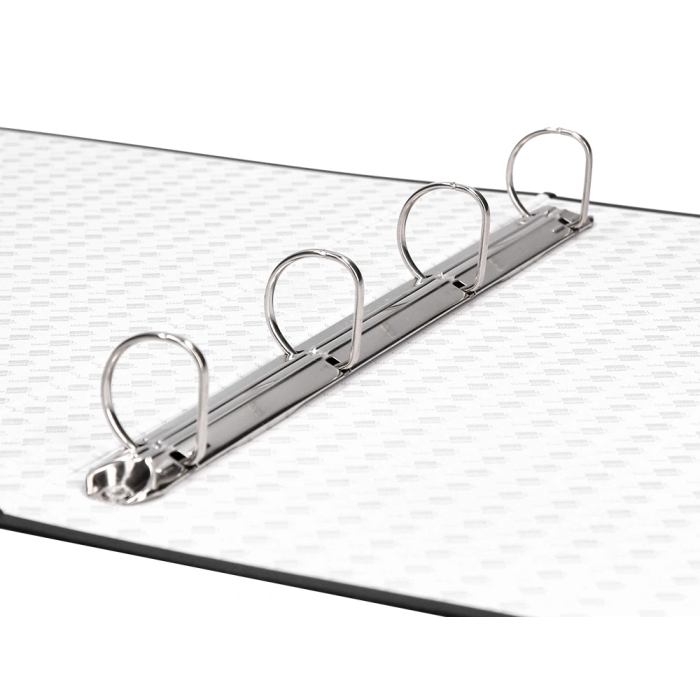 Liderpapel Carpeta de 4 anillas 25mm Folio Negra Cartón Forrado 8