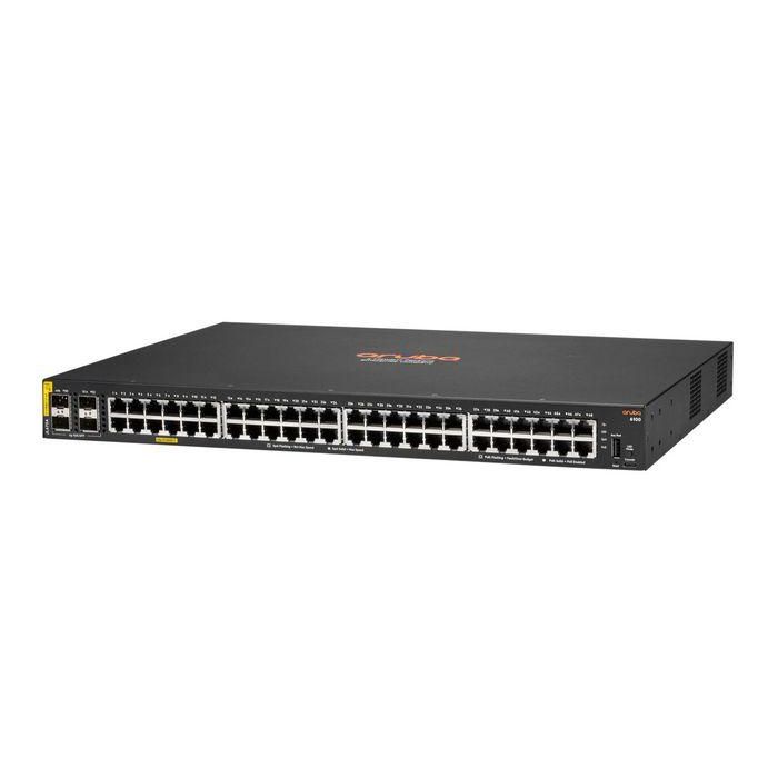 Hewlett Packard Enterprise Aruba 6100 48G Class4 PoE 4SFP+ 370W Switch - Gigabit, Capa 2, para SMB y Sucursales 1