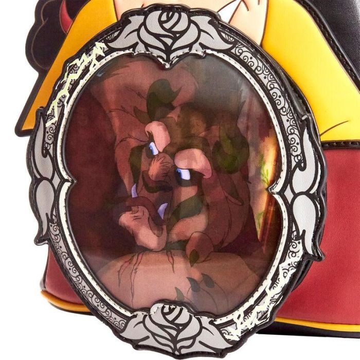 Mochila Villanos Escena Gaston La Bella y la Bestia Disney Loungefly 26cm 4