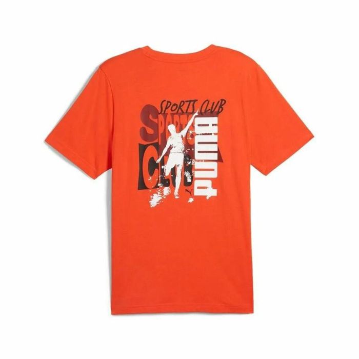 Camiseta de Manga Corta Hombre Puma Graphics Puma Sports Club Naranja 3