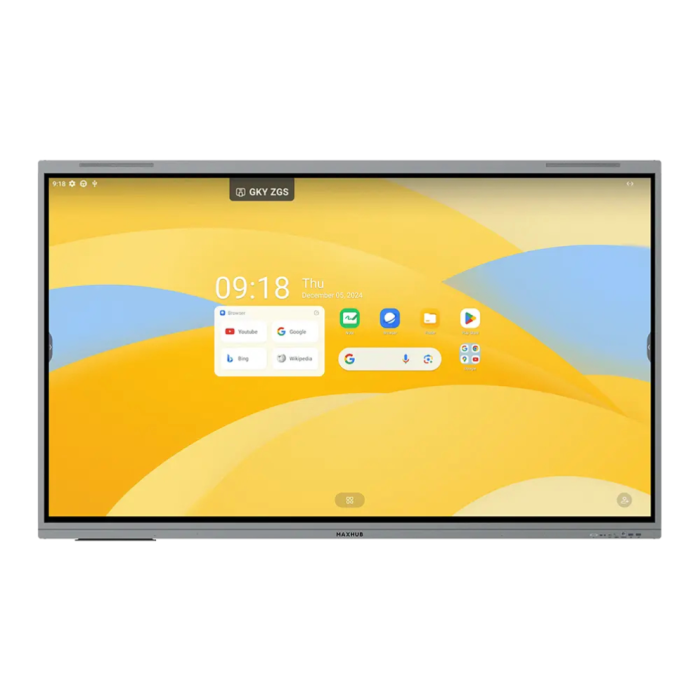 MAXHUB Pizarra Blanca Interactiva E7530 75" 4K UHD 3840x2160 Táctil Android Negro