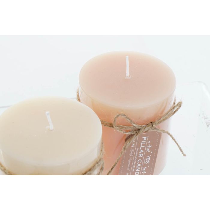 Vela Basicos DKD Home Decor Crema Beige 6.5 x 7 x 6.5 cm (12 Unidades) 2 Vela Basicos DKD Home Decor Crema Beige 6.5 x 7 x 6.5 cm (12 Unidades) 2