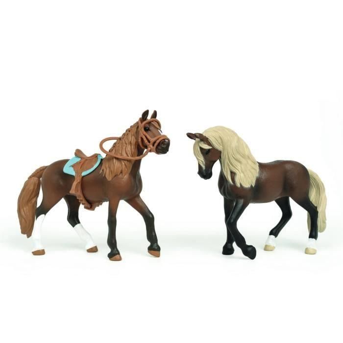 Schleich 42738 Mis primeros Caballos Peruanos de Paso, 2 figuras Set de juego Horse Club, para niños 5+ años 1
