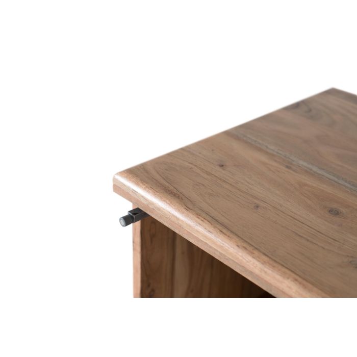 Giner y Colomer Mesita de Noche Madera de Acacia Natural 31x50cm 4 Giner y Colomer Mesita de Noche Madera de Acacia Natural 31x50cm 4