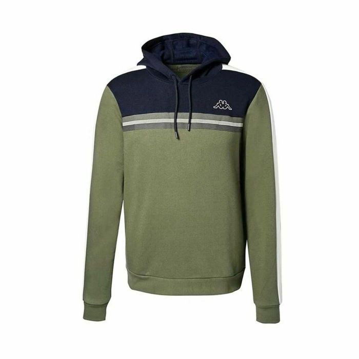 Sudadera con Capucha Hombre Kappa Oliva 0 Sudadera con Capucha Hombre Kappa Oliva 0