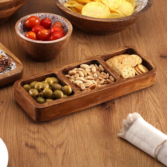 Bandeja de Aperitivos Versa Glob 30 X 3,5 X 10 CM 3 Bandeja de Aperitivos Versa Glob 30 X 3,5 X 10 CM 3