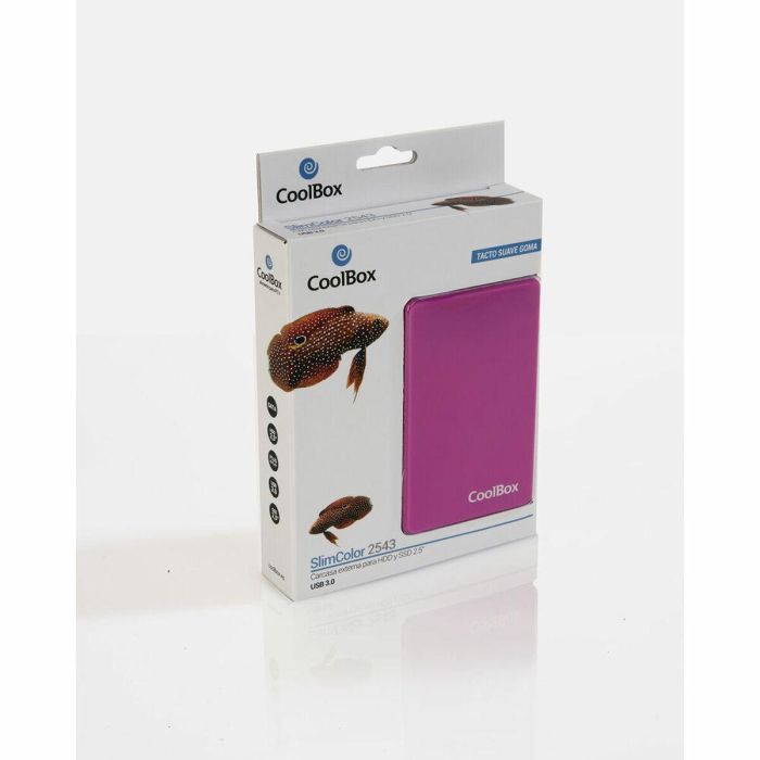 Caja Externa CoolBox COO-SCG2543-7 Púrpura USB USB 3.2 Sata II 1 Caja Externa CoolBox COO-SCG2543-7 Púrpura USB USB 3.2 Sata II 1