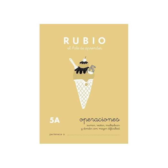 Rubio Cuaderno Problemas nº 5a para el desarrollo intelectual del alumno. Complementa y potencia las enseñanzas de los centros educativos.