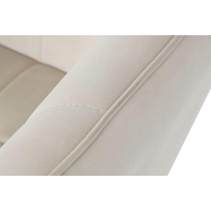 Butaca DKD Home Decor Crema Dorado Metal 74 x 74 x 90 cm 5