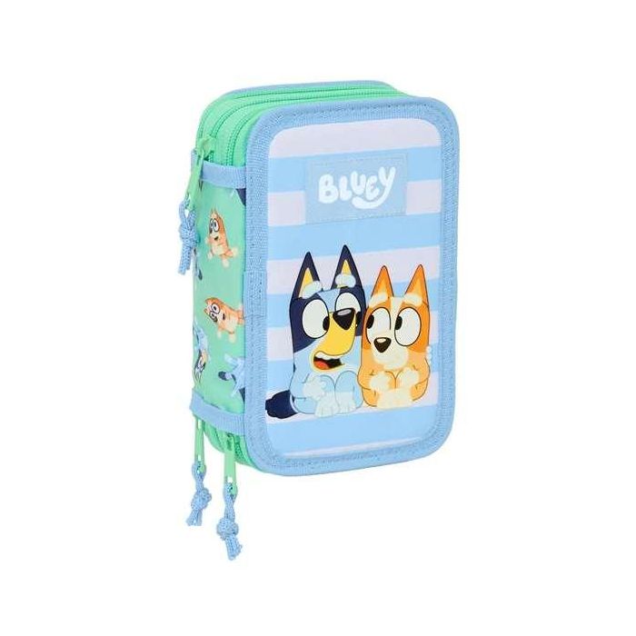 Safta Plumier Triple Bluey "Sisters" 37 Pcs 12,5x19,5x5,5 cm