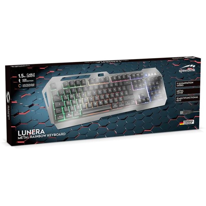Speedlink Gaming Tastatur LUNERA. Metal Rainbow. schwarz retail 3 Speedlink Gaming Tastatur LUNERA. Metal Rainbow. schwarz retail 3