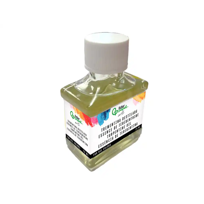 Liderpapel Trementina Destilada para Oleo, Solvente y Limpiador de Pinceles, Bote 75 ml 2