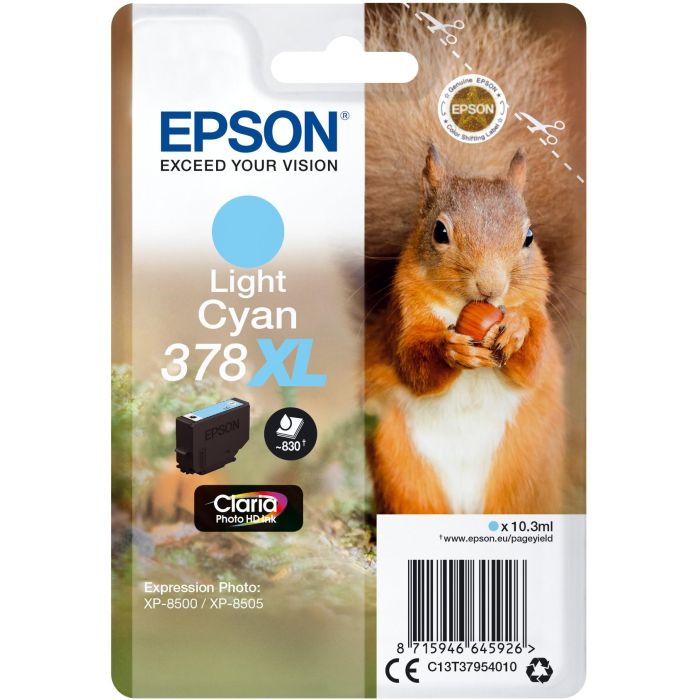 Epson Tinta Cian Claro 378XL para XP-8500, XP-8505, XP-15000 - Claria Photo HD 0 Epson Tinta Cian Claro 378XL para XP-8500, XP-8505, XP-15000 - Claria Photo HD 0