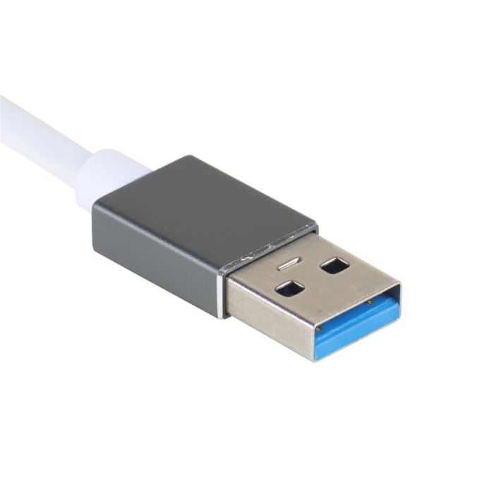 Hub USB iggual IGG319260 Negro Gris 2