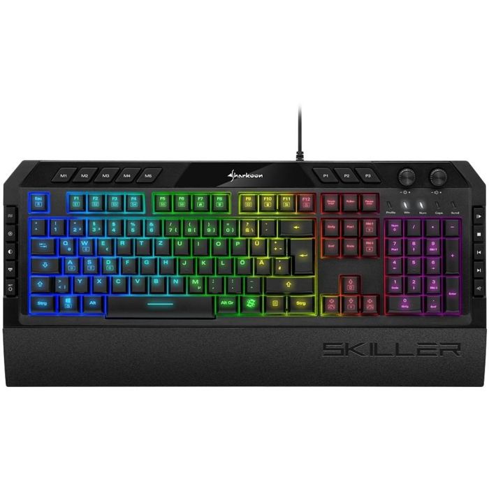 Sharkoon Gaming Tastatur Skiller SGK5 schwarz DE 1