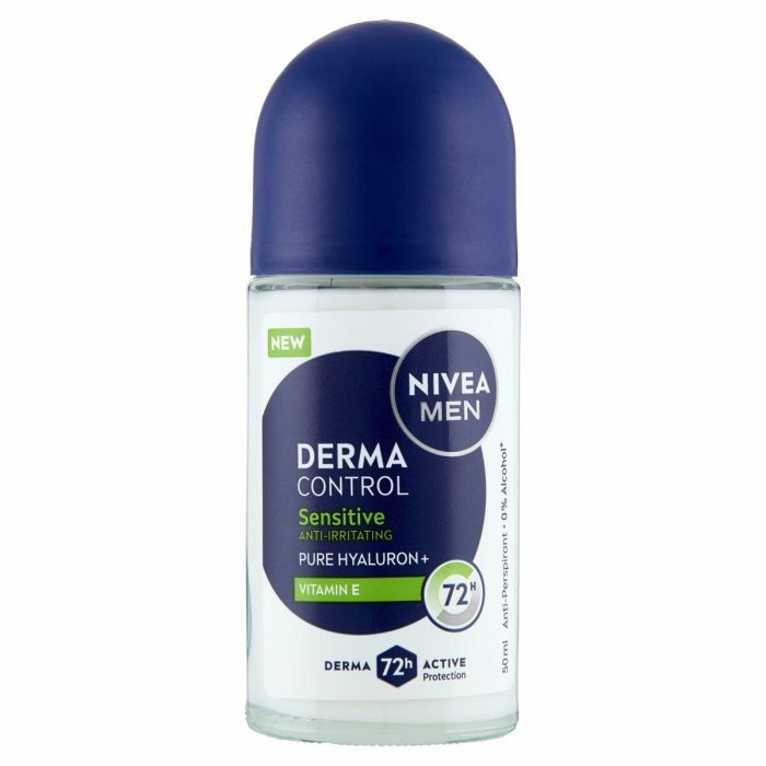 Nivea DERMA CONTROL SENSITIVE Desodorante Roll-On 72h Protección Antitranspirante con Hialurónico y Vitamina E 50 ml 9 Nivea DERMA CONTROL SENSITIVE Desodorante Roll-On 72h Protección Antitranspirante con Hialurónico y Vitamina E 50 ml 9