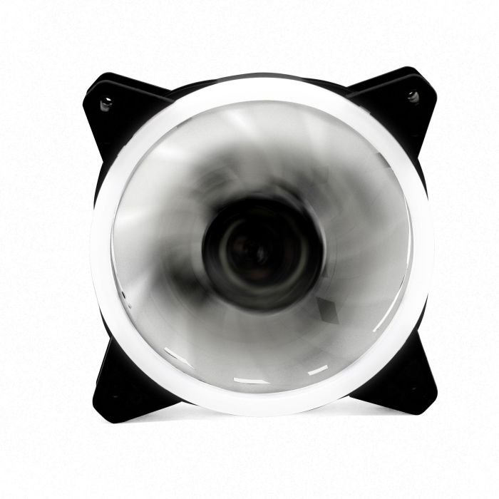 Phoenix Ventilador Gaming 120 mm LED Blanco Doble Anillo para Cajas PC | Caudal Máximo 141.07 m³/h, Resistente a Altas Temperaturas, con Adaptador Molex Phoenix Ventilador Gaming 120 mm LED Blanco Doble Anillo para Cajas PC | Caudal Máximo 141.07 m³/h, Resistente a Altas Temperaturas, con Adaptador Molex