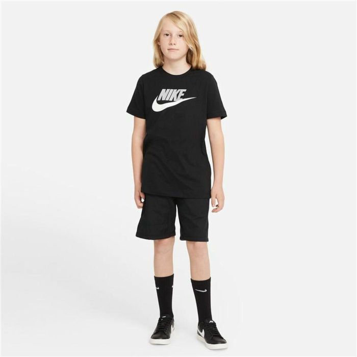 Camiseta de Manga Corta Infantil Nike Sportswear Negro 7-8 Años 1