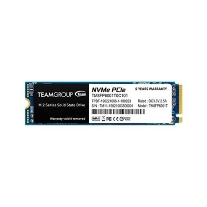 Teamgroup TM8FP6001T0C101 Disco Duro Interno SSD M.2 MP33 1 TB PCIe Gen 3x4 1800 MB/s Lectura, 1500 MB/s Escritura Teamgroup TM8FP6001T0C101 Disco Duro Interno SSD M.2 MP33 1 TB PCIe Gen 3x4 1800 MB/s Lectura, 1500 MB/s Escritura