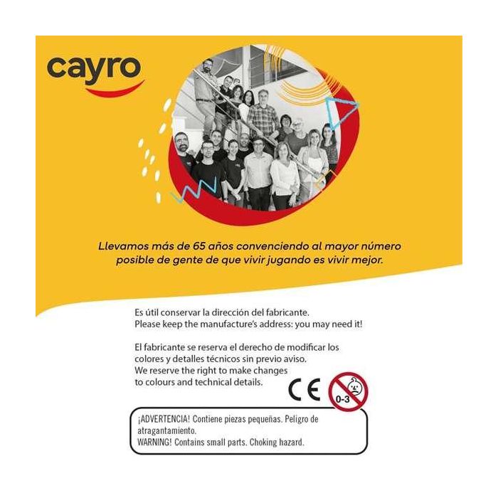 Cayro Juego Parchís Gigante para Suelo 100x100 cm de Plástico, para 2 Jugadores, Edad 5+ Años 9 Cayro Juego Parchís Gigante para Suelo 100x100 cm de Plástico, para 2 Jugadores, Edad 5+ Años 9