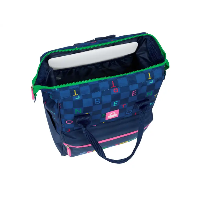Mochila Escolar Benetton benetton Azul marino 27 x 40 x 19 cm 3
