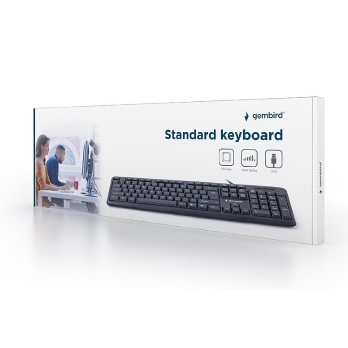 GEMBIRD KB-U-103-ES Teclado USB Español Negro Hogar
