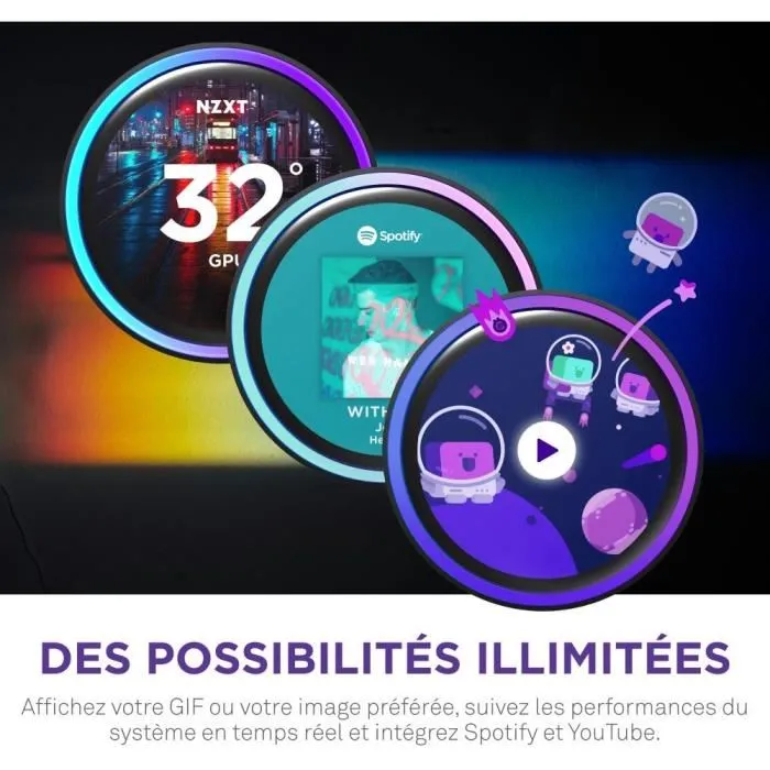 Nzxt RL-KN36E-B2 Refrigeración Líquida Kraken Elite 360 con Pantalla de 2,72" y Anillo RGB Personalizable - Negro 2