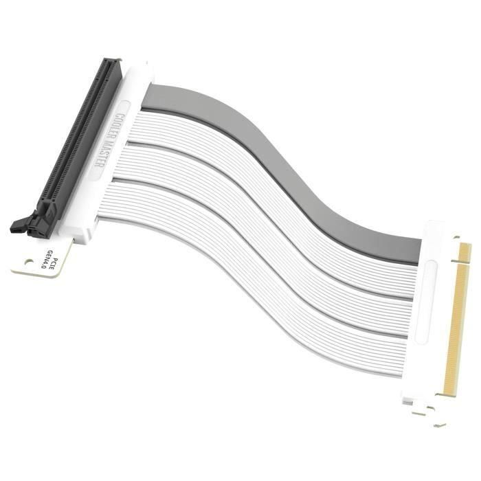 Tarjeta gráfica interna - COOLER MASTER - Cable Riser PCIe 4.0 x16 Blanco - 200mm 1