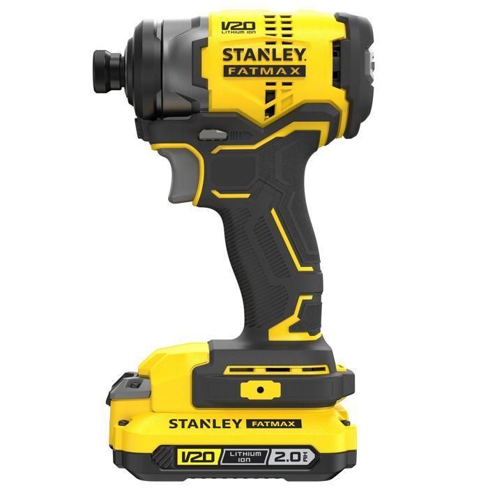 Atornillador de impacto - STANLEY FATMAX V20 - SFMCF810D2K-QW - 170 Nm Brushless - Litio 18V - 2 Baterías 2Ah 1 Atornillador de impacto - STANLEY FATMAX V20 - SFMCF810D2K-QW - 170 Nm Brushless - Litio 18V - 2 Baterías 2Ah 1